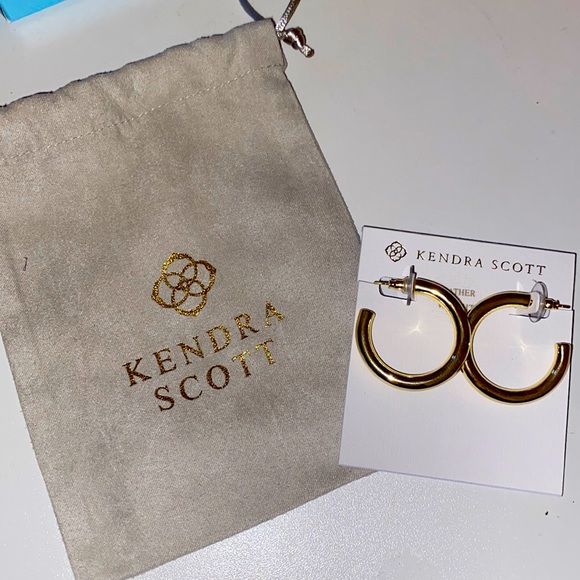 Kendra scott chunky hoop earrings - Picture 1 of 3